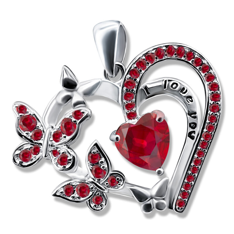 Doppelherz-Anhänger mit Liebe und Leichtigkeit – 29 x 32 mm