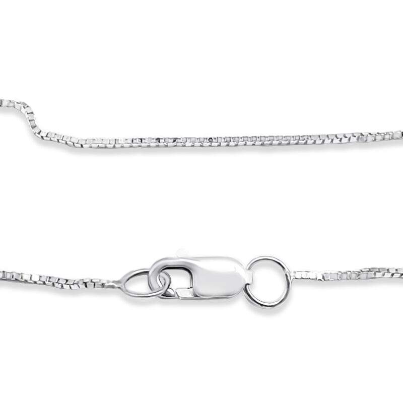 Feine 0,45mm Venezianer Kette aus 960 Argentium Silber – Auf Wunschmaß erhältlich