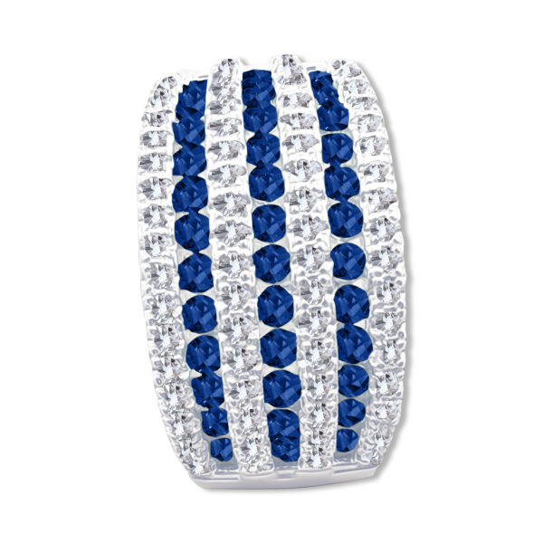 Anhänger „Blue Stripes“ – 960 Argentium Silber