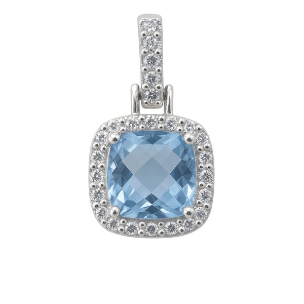 Anhänger „Azure Shine“ – 960 Argentium Silber