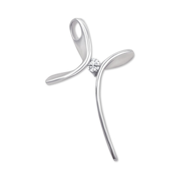 Anhänger „Flowing Grace“ – 960 Argentium Silber