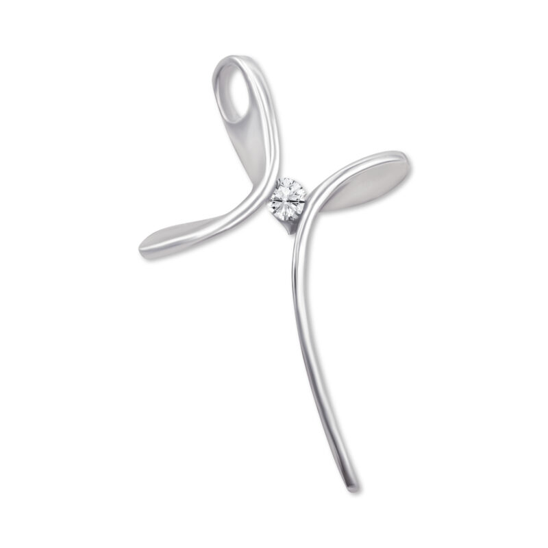 Anhänger „Flowing Grace“ – 960 Argentium Silber