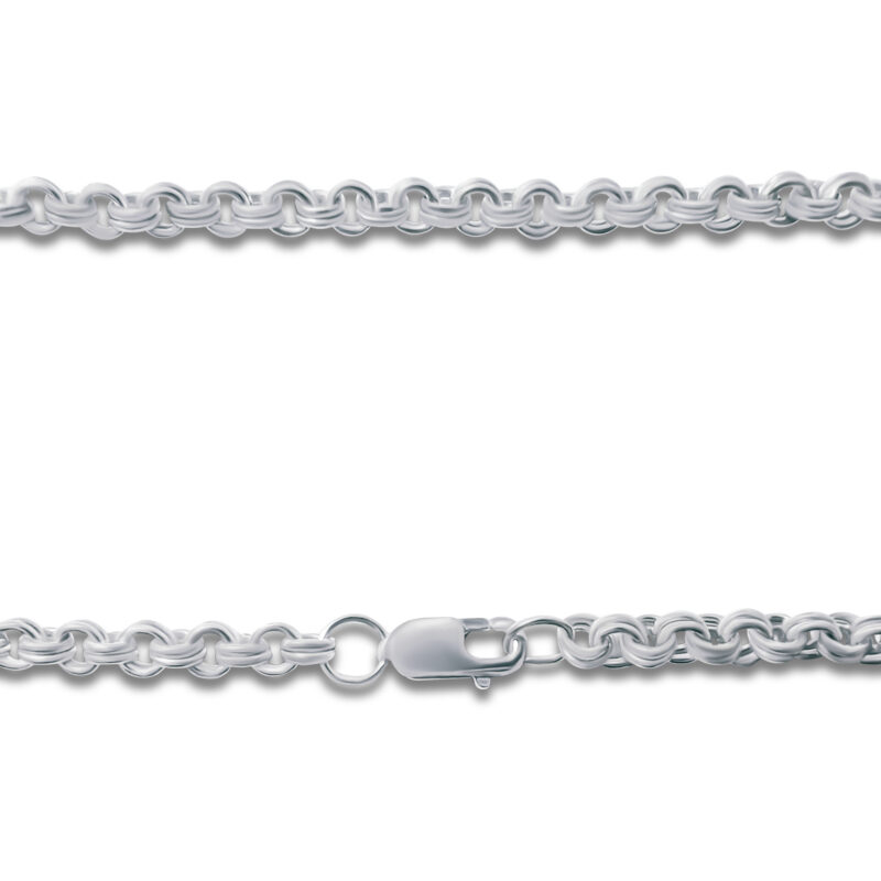 Zwillingsanker-Kette „Dein Wunschmaß“ – 960 Argentium Silber
