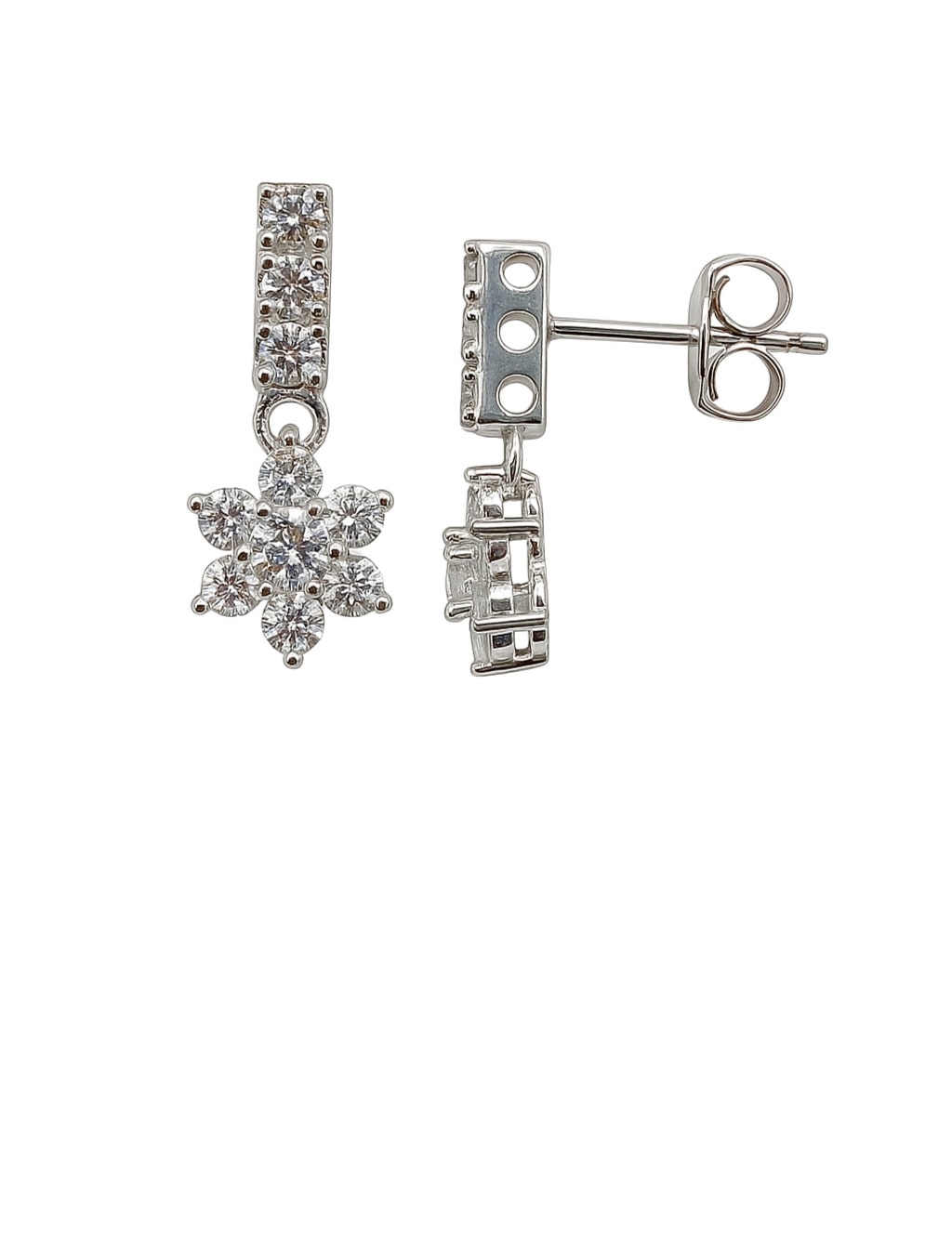 Frostella Mini – Ohrstecker aus 960 Argentium Silber