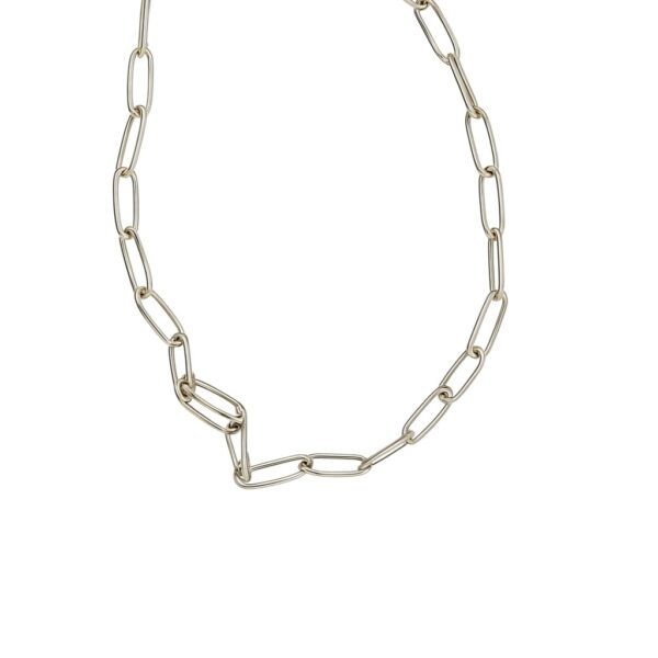 Signature Link – handgefertigte Langankerkette aus 960 Argentium Silber