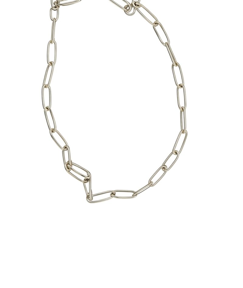 Signature Link – handgefertigte Langankerkette aus 960 Argentium Silber