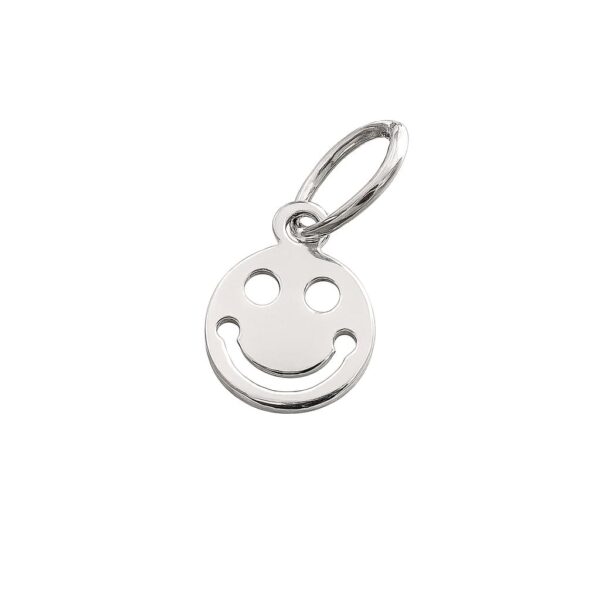Grinsebacke – Smiley-Anhänger aus 960 Argentium Silber