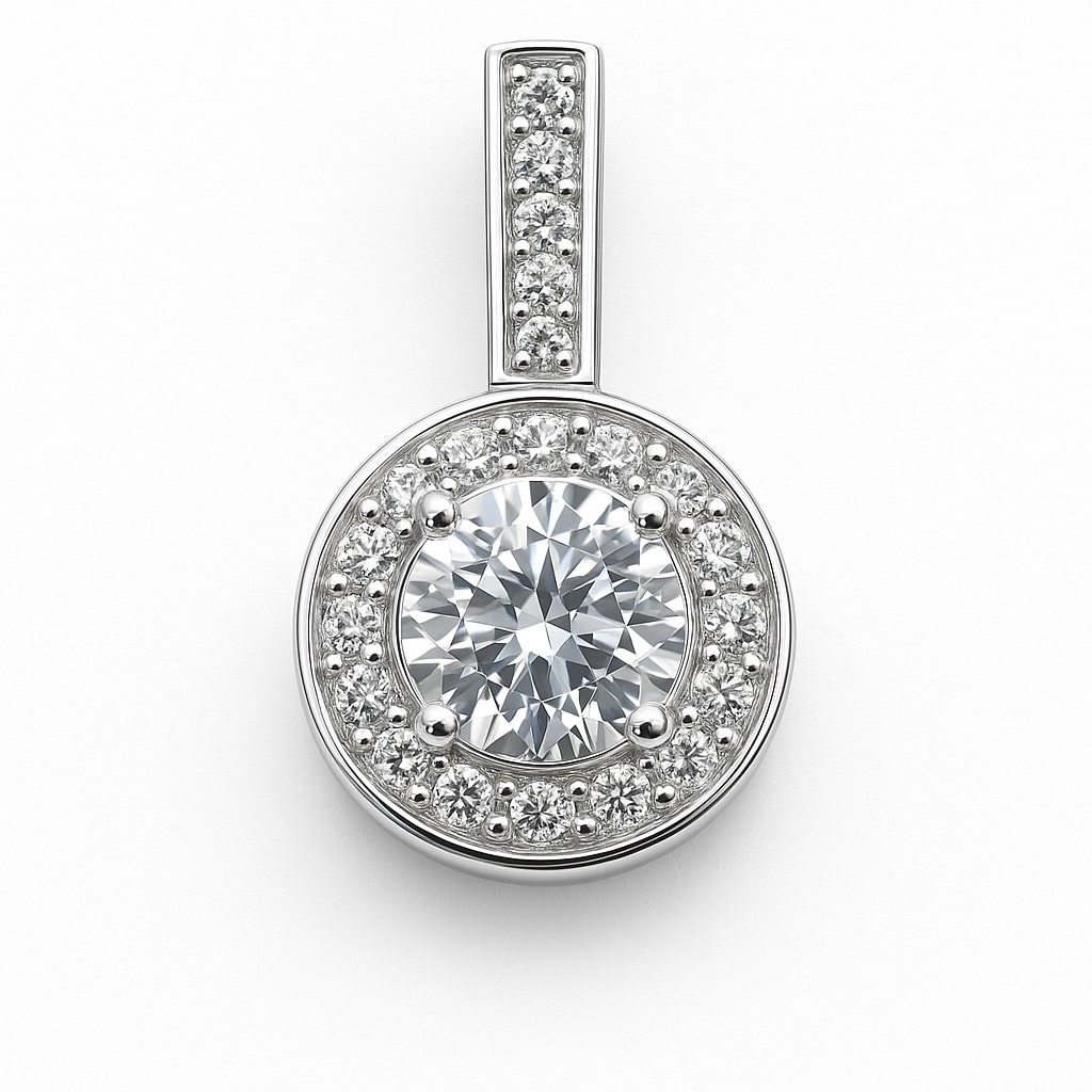 Halo Glow – Anhänger aus 960 Argentium Silber