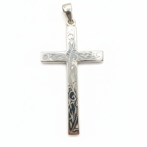 Faithline – Kreuzanhänger aus 960 Argentium Silber