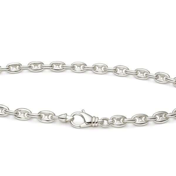 Prima Kaffeebohne – Kette aus 960 Argentium Silber (7 mm)