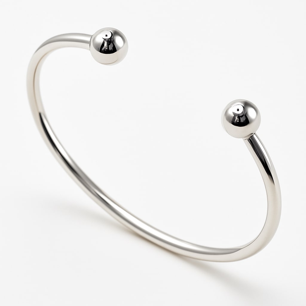 Loopa – Armreif aus 960 Argentium Silber