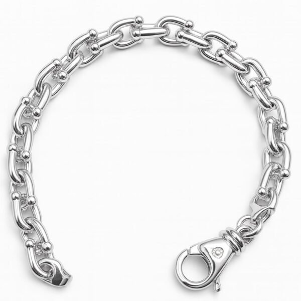 Prima Eterna – Armband aus 960 Argentium Silber (19 cm, 7 mm)