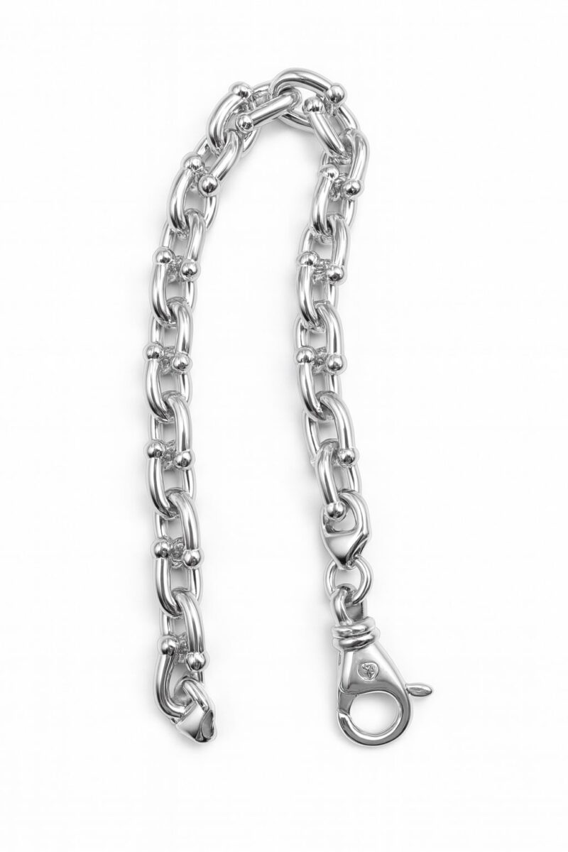 Prima Eterna – Armband aus 960 Argentium Silber (19 cm, 7 mm) – Bild 2