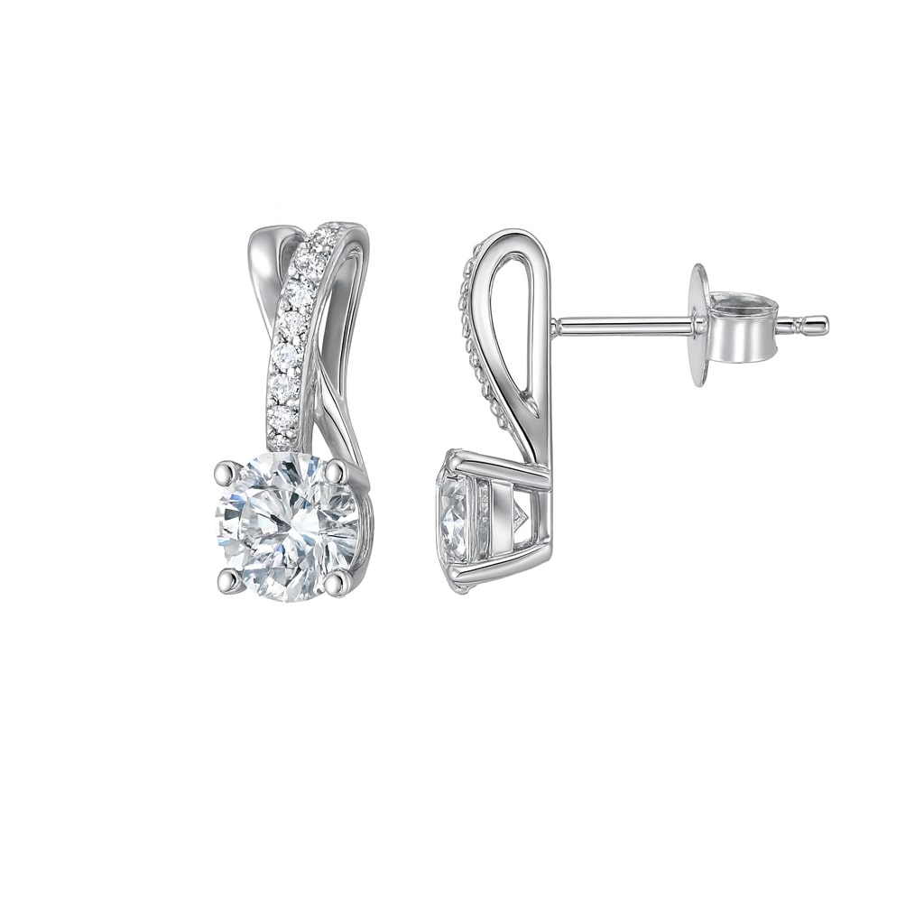 Twinkle Grace – Ohrstecker aus 960 Argentium Silber