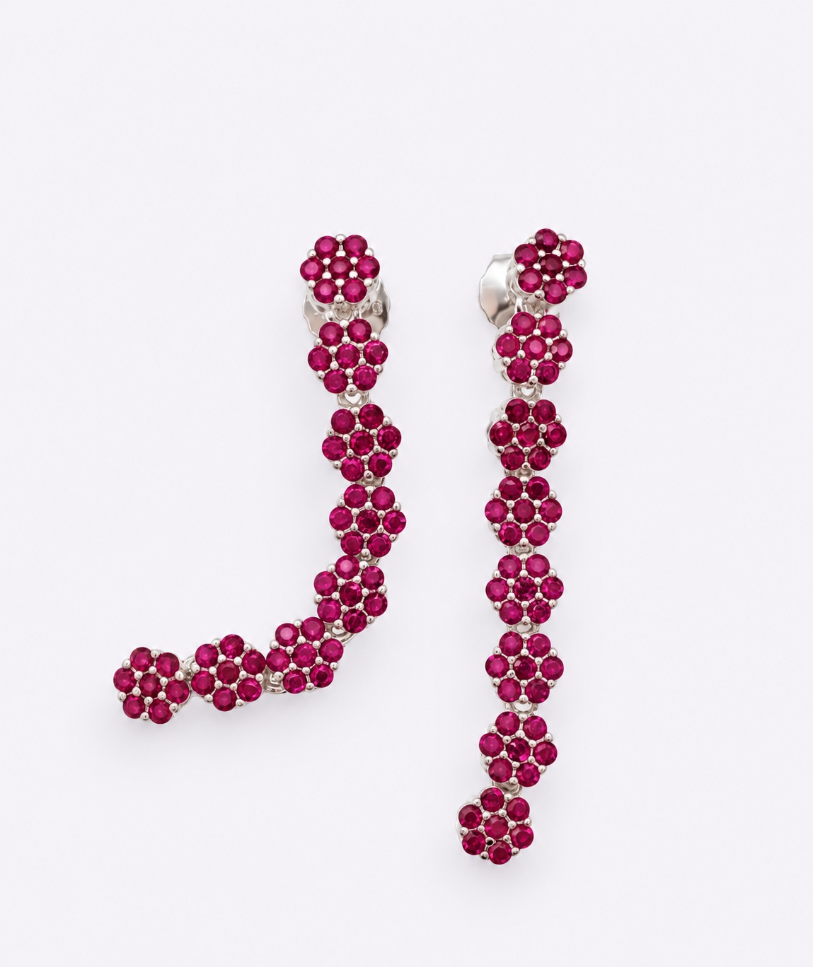 Cherry Motion – Ohrringe aus 960 Argentium Silber