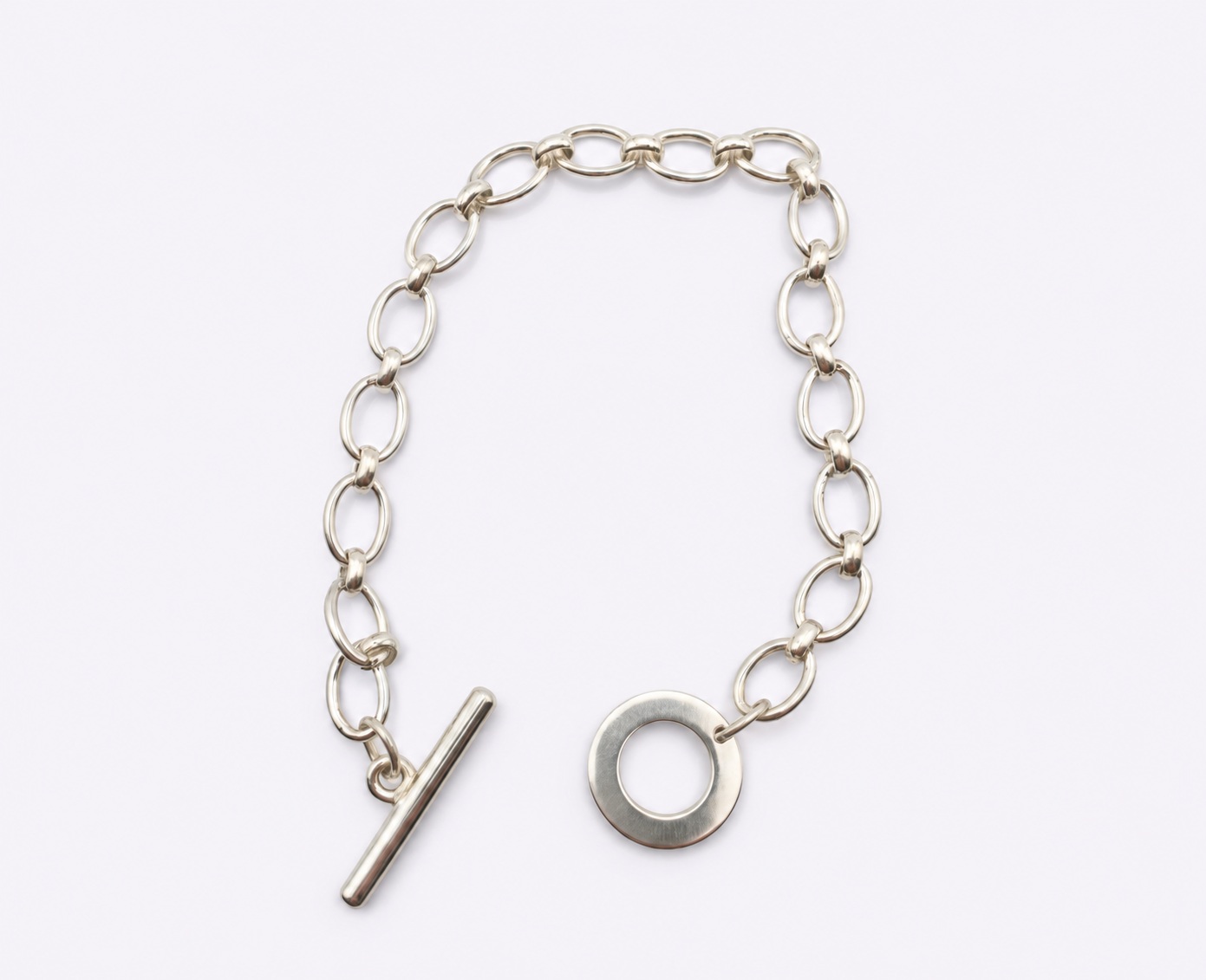 Circle Link – Armband aus 960 Argentium Silber