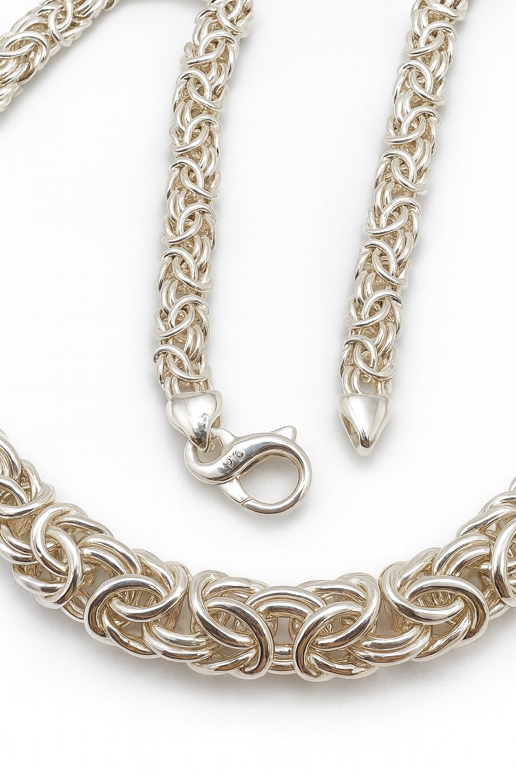 Prima Byzantia – Kette aus 960 Argentium Silber (halbmassiv, 50 cm) – Bild 2