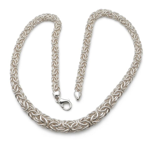 Prima Byzantia – Kette aus 960 Argentium Silber (halbmassiv, 50 cm)