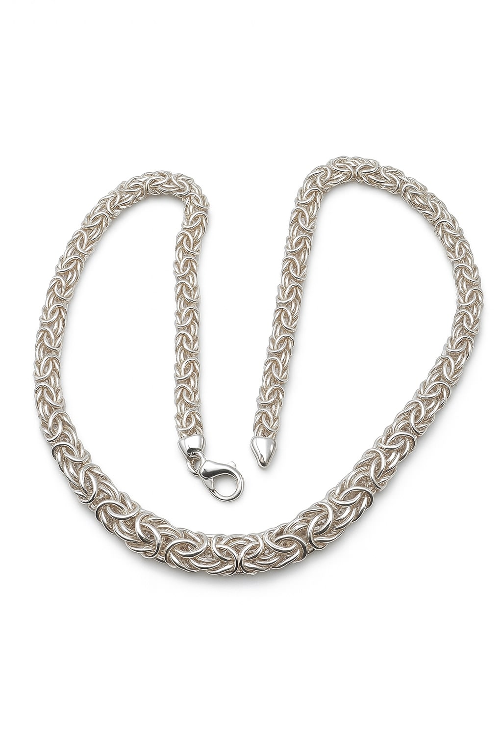 Prima Byzantia – Kette aus 960 Argentium Silber (halbmassiv, 50 cm)