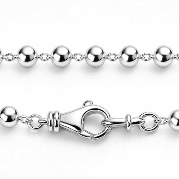 Prima Globe – Armband aus 960 Argentium Silber (3 mm)