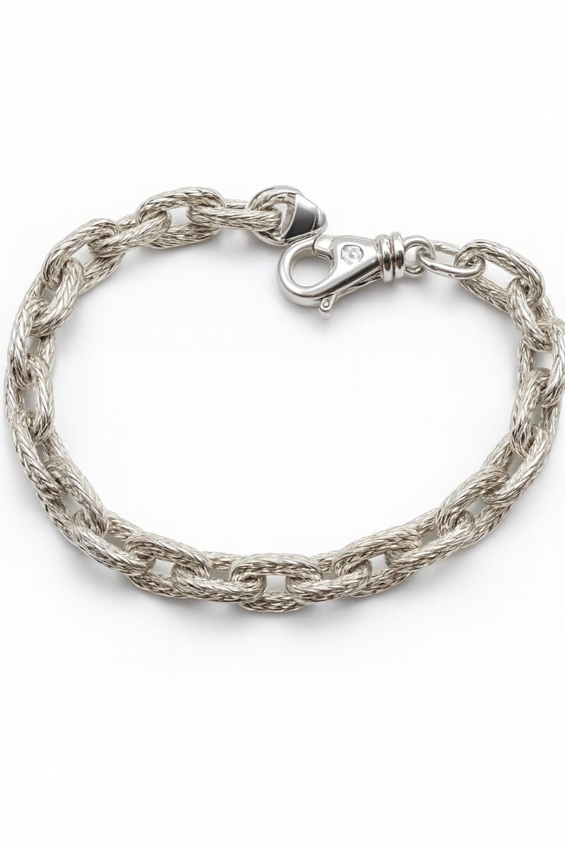 Prima Grace – Armband aus 960 Argentium Silber (19 cm, 7 mm) – Bild 2