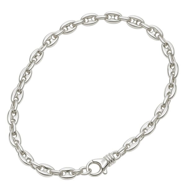 Prima Kaffeebohne – Kette aus 960 Argentium Silber (5 mm)