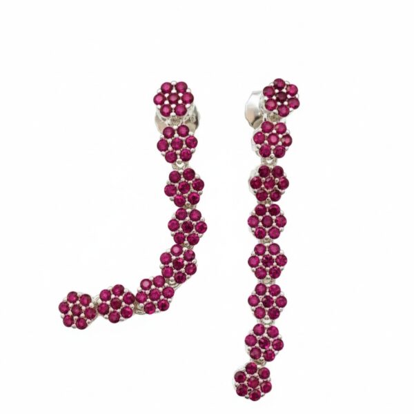 Cherry Motion – Ohrringe aus 960 Argentium Silber