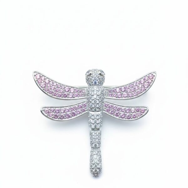 Libelle Blush – Anhänger aus 960 Argentium Silber