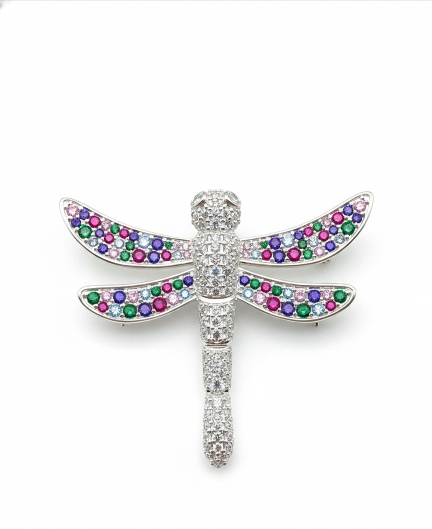 Libelle Fantasy – Anhänger aus 960 Argentium Silber