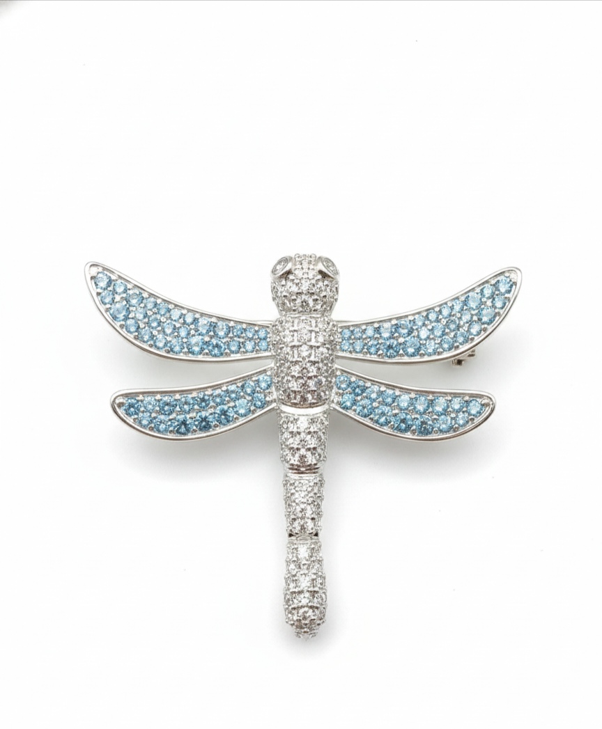 Libelle Sky – Anhänger aus 960 Argentium Silber