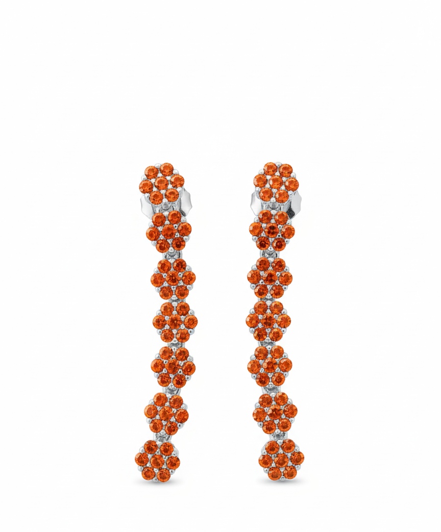 Sunset Motion – Ohrringe aus 960 Argentium Silber