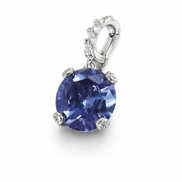 Deep Violet – Anhänger aus 960 Argentium Silber