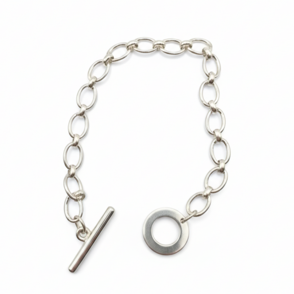 Circle Link – Armband aus 960 Argentium Silber