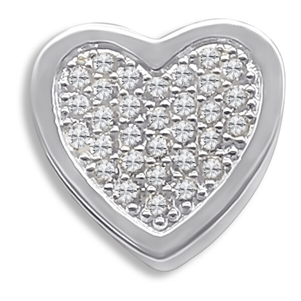 Herzanhänger aus 960 Argentium – 14 x 14 mm