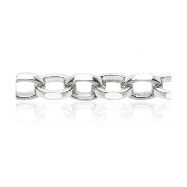 Gliederkette 2,7 mm – 960 Argentium Silber (Wunschlänge, diamantiert)