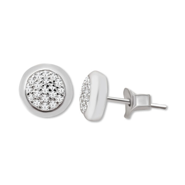 Ohrstecker „White Sphere“ – 960 Argentium Silber
