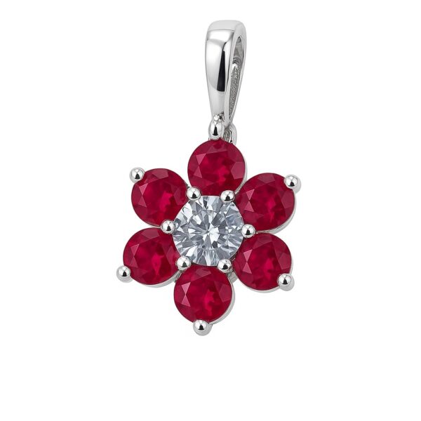 Ruby Radiance – Anhänger aus 960 Argentium Silber