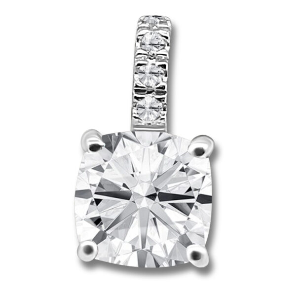 Anhänger mit quadratischem Zirkonia – 15 x 8 mm