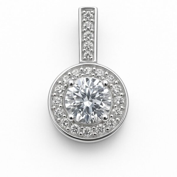 Halo Glow – Anhänger aus 960 Argentium Silber
