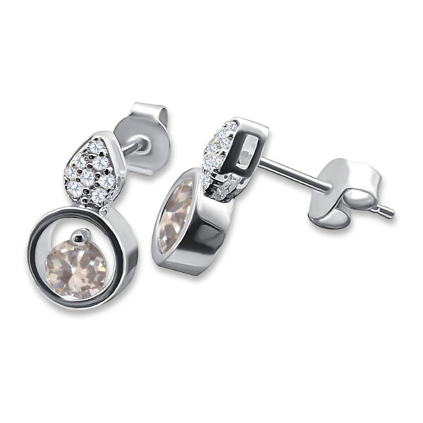 Ohrstecker mit strahlendem Glanz – 12 x 7 mm