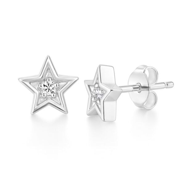 Starlet Shine – Ohrstecker aus 960 Argentium Silber