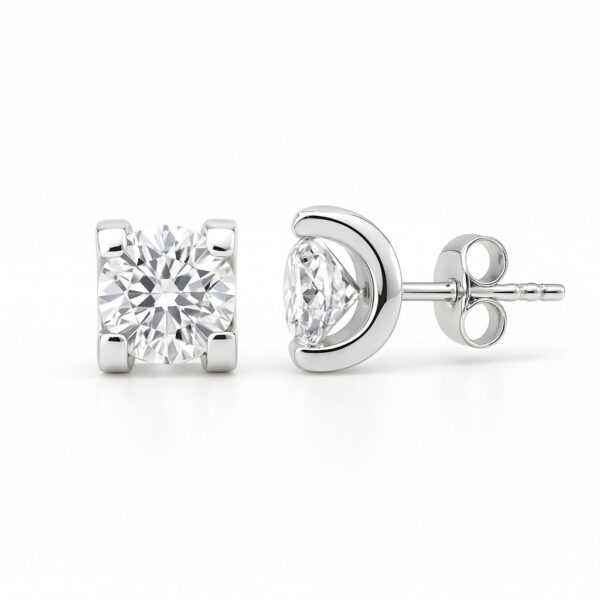 Ohrstecker „Pure Clarity“ – 960 Argentium Silber