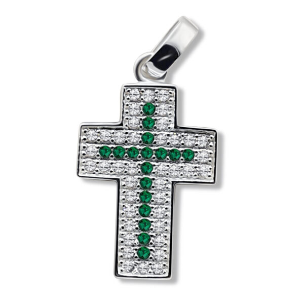 960 Argentium Kreuzanhänger – 25 x 12 mm