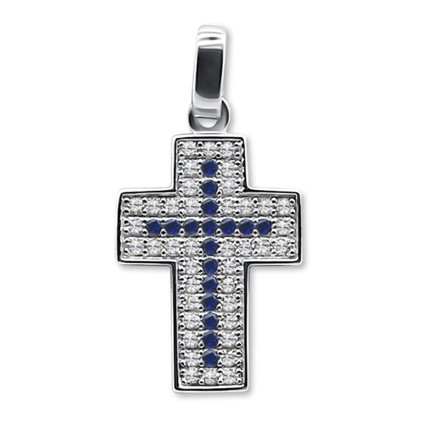 Eleganter Kreuzanhänger 25 x 12 mm – 960 Argentium