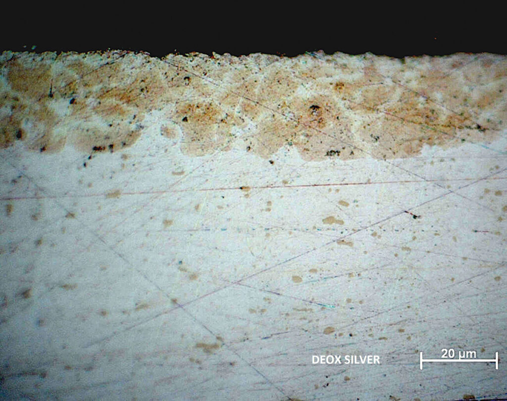 Deox Silber Querschnitt