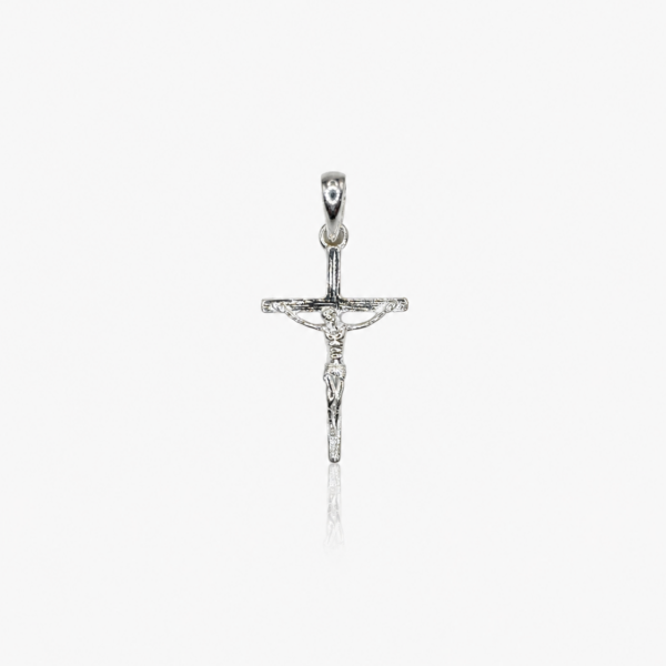 Crucifix Petite kleiner Kruzifix Anhänger aus 960 Argentium Silber