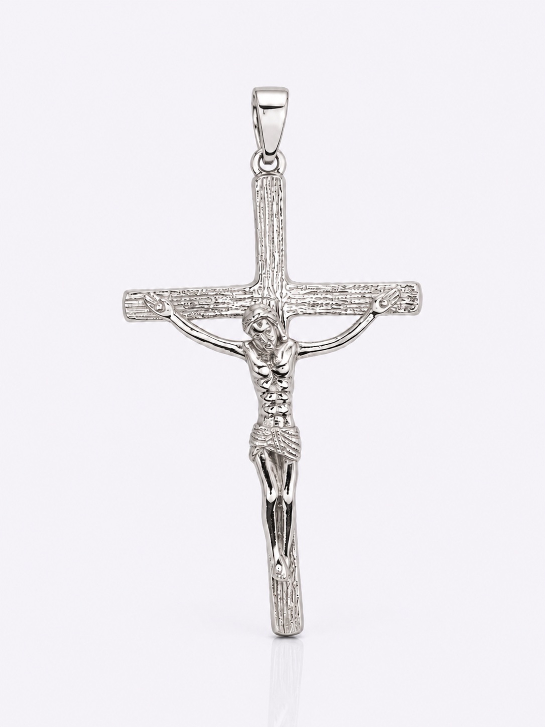 Crucifix Grande – Kreuzanhänger aus 960 Argentium Silber