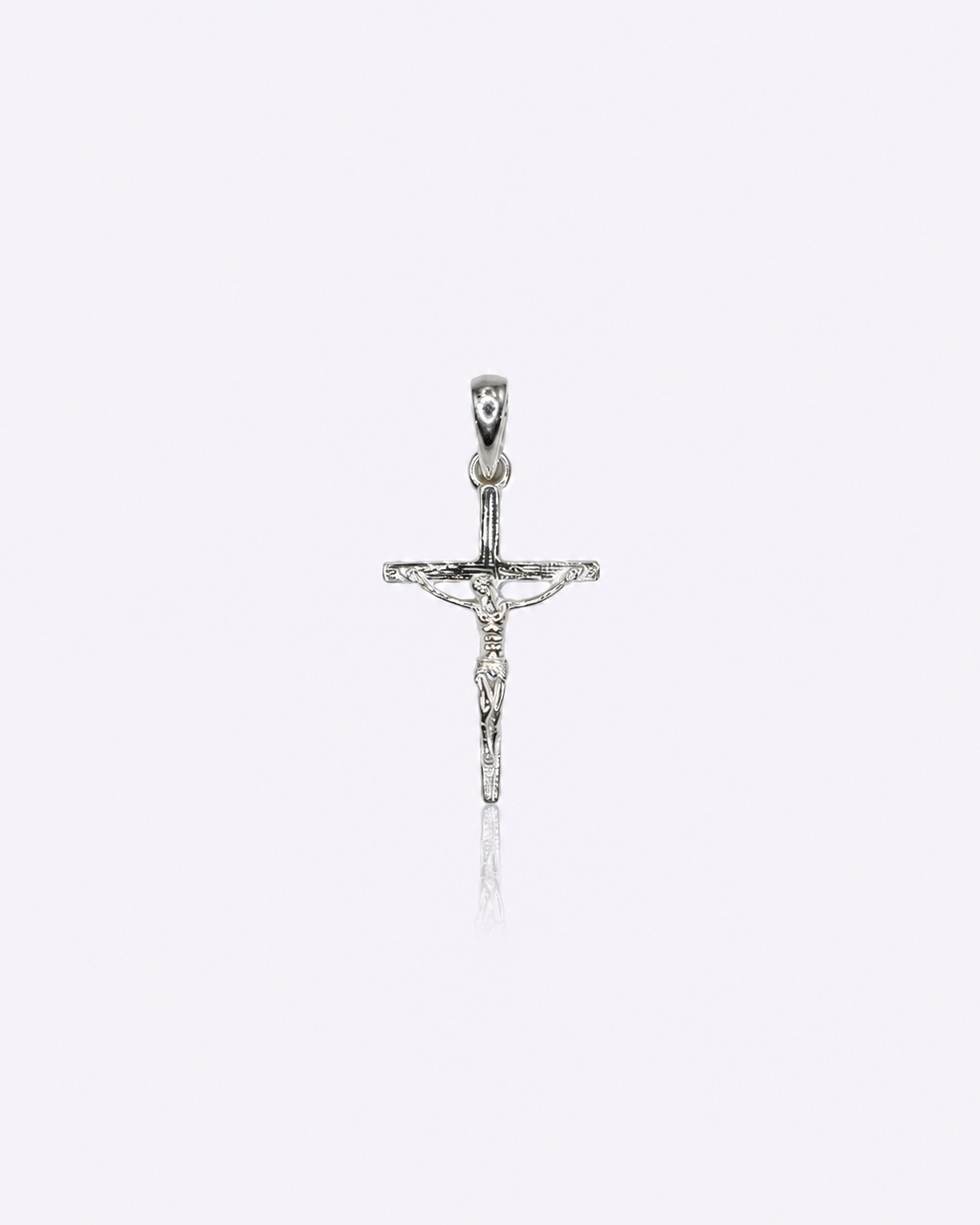 Crucifix Petite – Kreuzanhänger aus 960 Argentium Silber