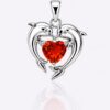 Dolphin Heart Flame Anhänger