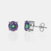 Mystic Zirkonia Ohrstecker 8 mm aus 960 Argentium Silber